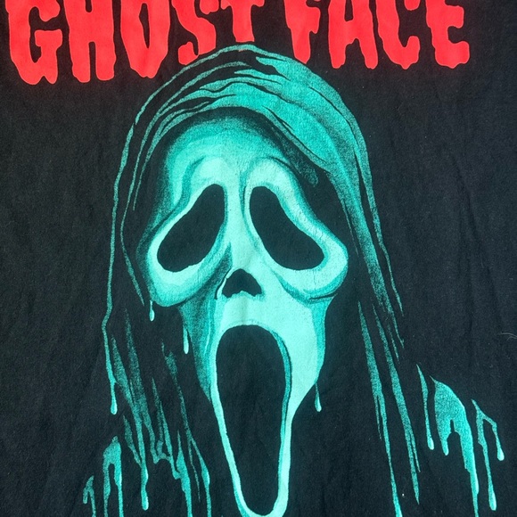 Halloween Ghostface Scream T Shirt Mens sz L Short Sleeve Black - NWOT - Picture 2 of 4
